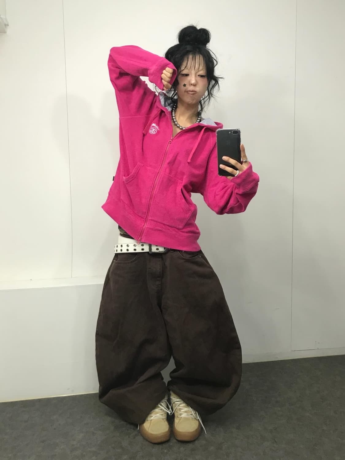 Stussy Pink Two-Way Hood Zip-Up 상품이미지3