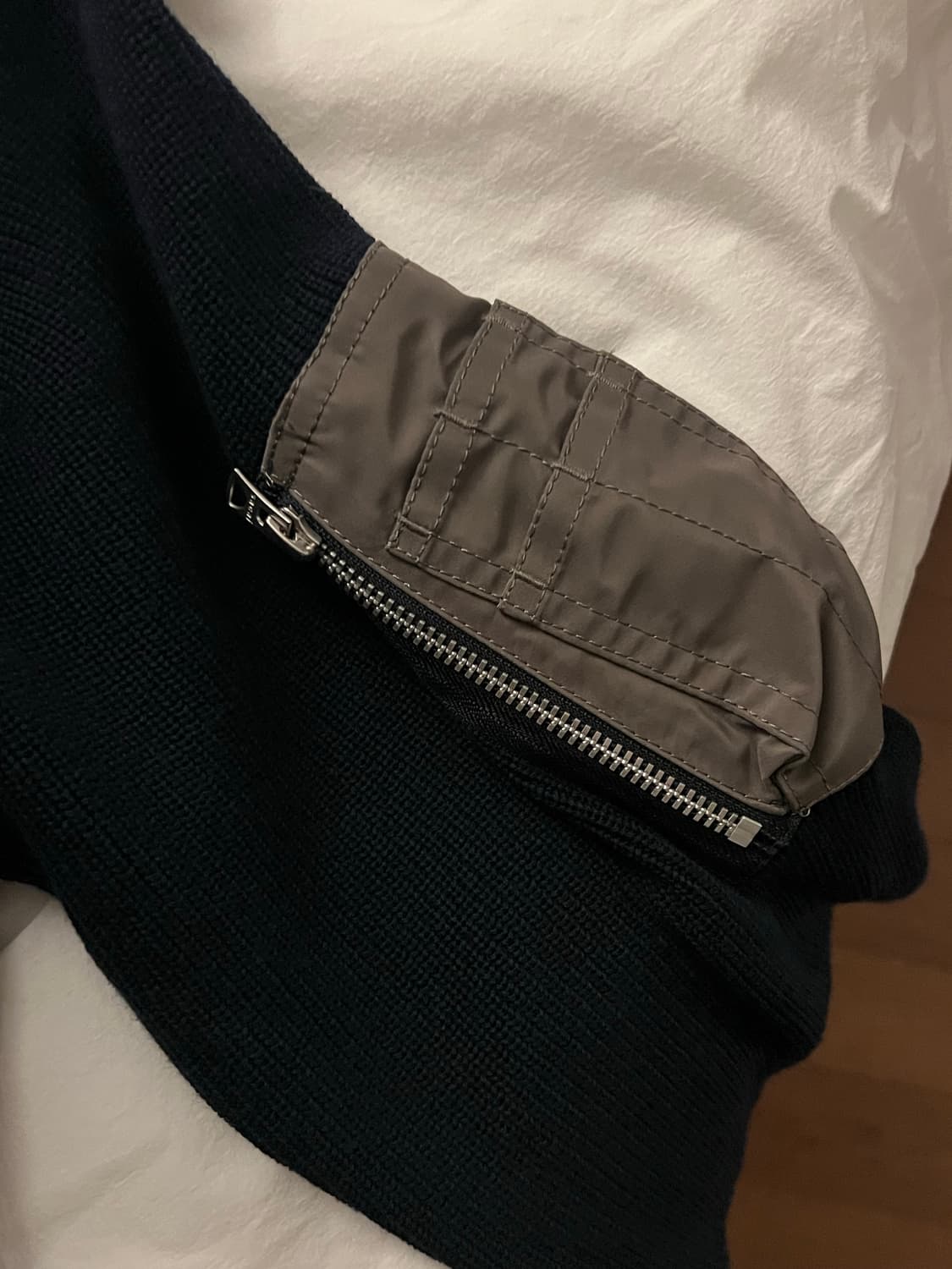 사카이 봄버 믹스 가디건 상품이미지3