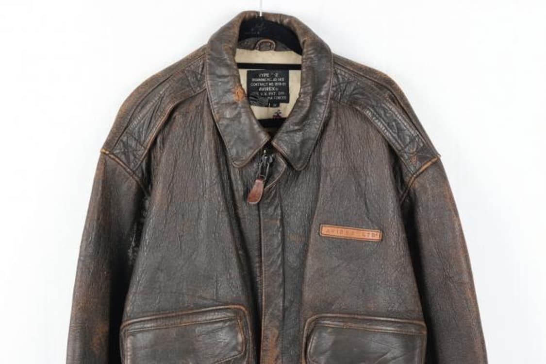 90‘s AVIREX 가죽자켓 상품이미지3