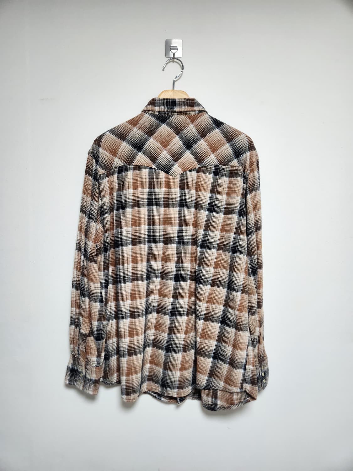 랭글러Wrangler 플란넬 웨스턴 셔츠 XL - S131 상품이미지2