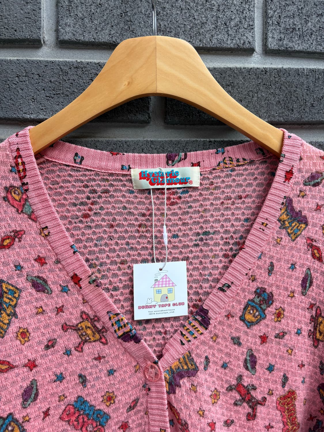 히스테릭글래머 핑크 와글 가디건 상품이미지8