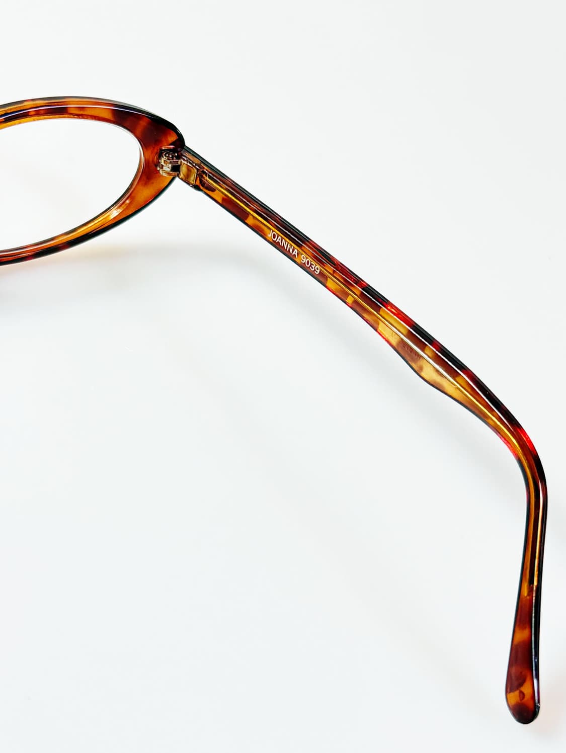 90s JOANNA 토터스쉘 세미 캣아이 뿔테 빈티지 안경 상품이미지6