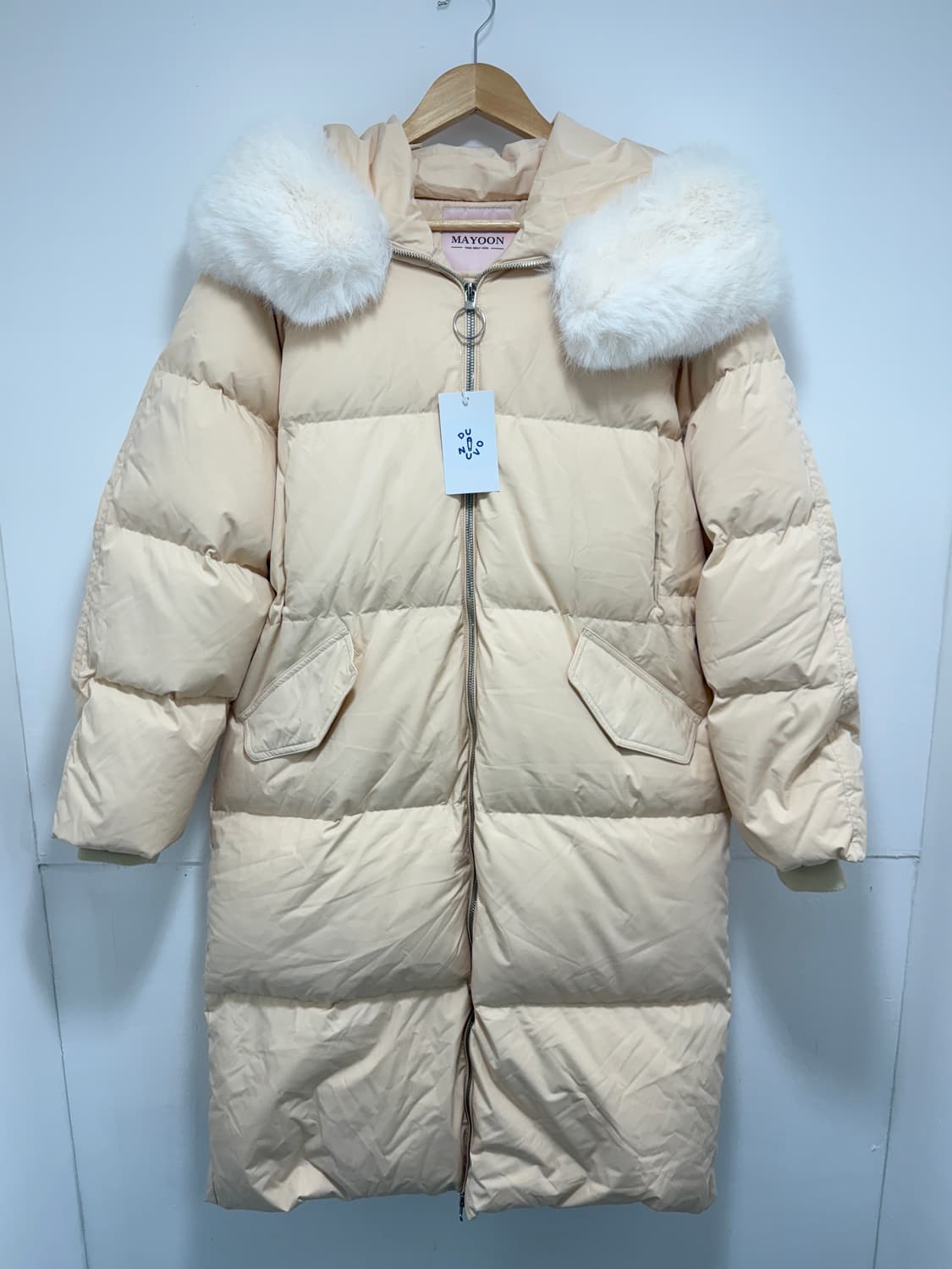 메이윤 덕다운 여성 벨트 퍼 롱패딩 상품이미지2