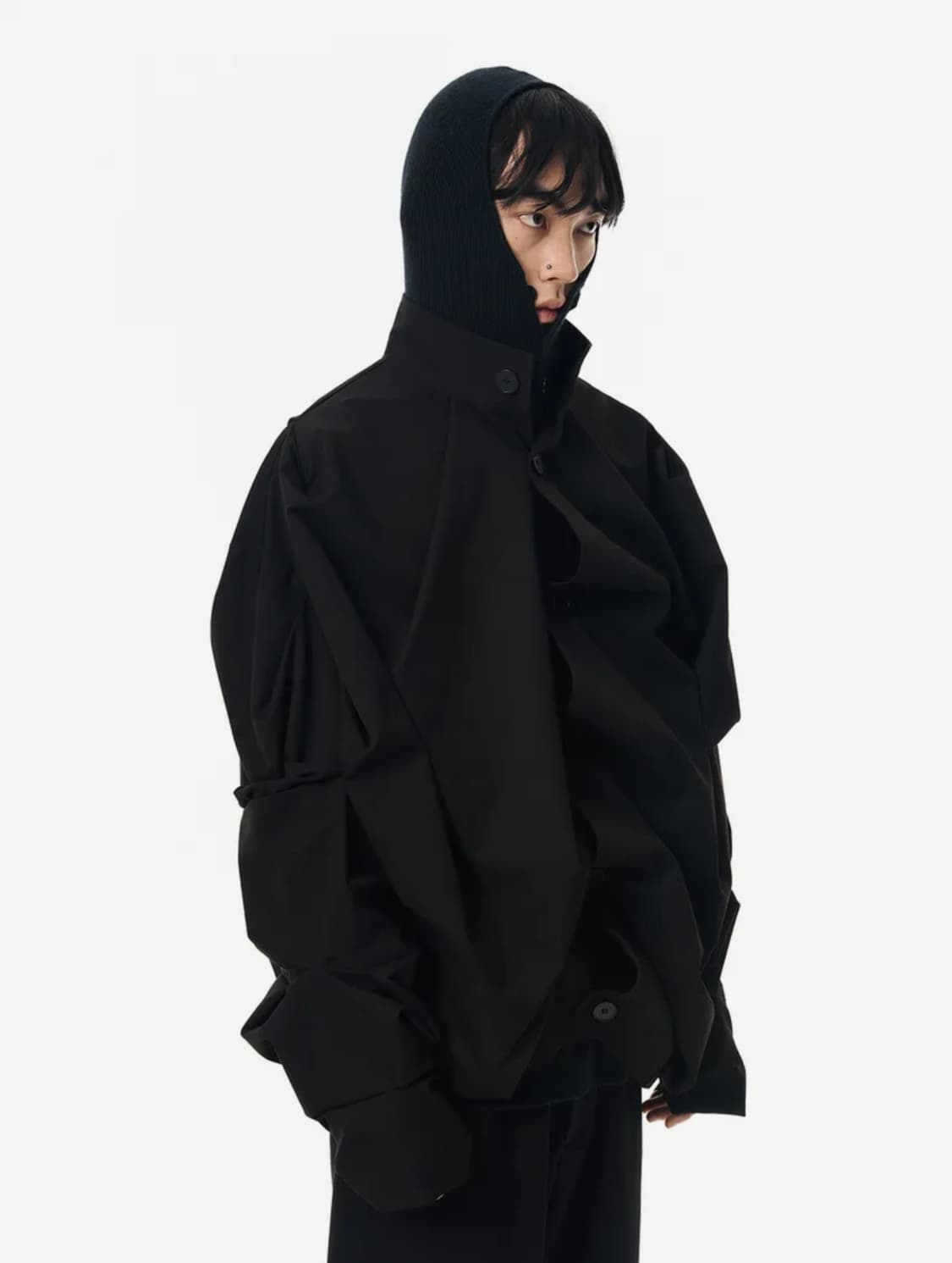 7440-37-1 Multi Layer Shirring Jacket M 상품이미지3