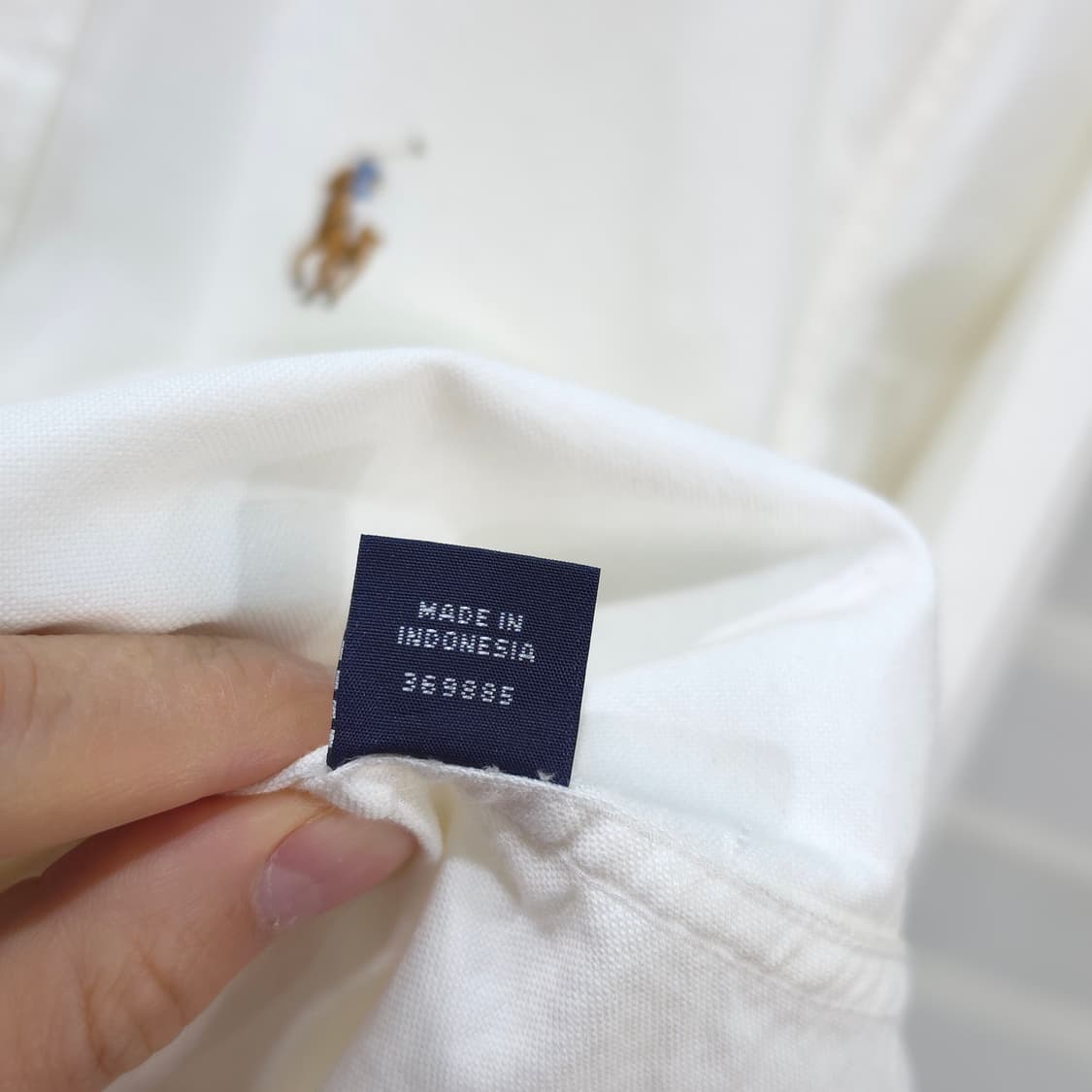 폴로 랄프로렌 화이트 옥스포드 셔츠- S 상품이미지9