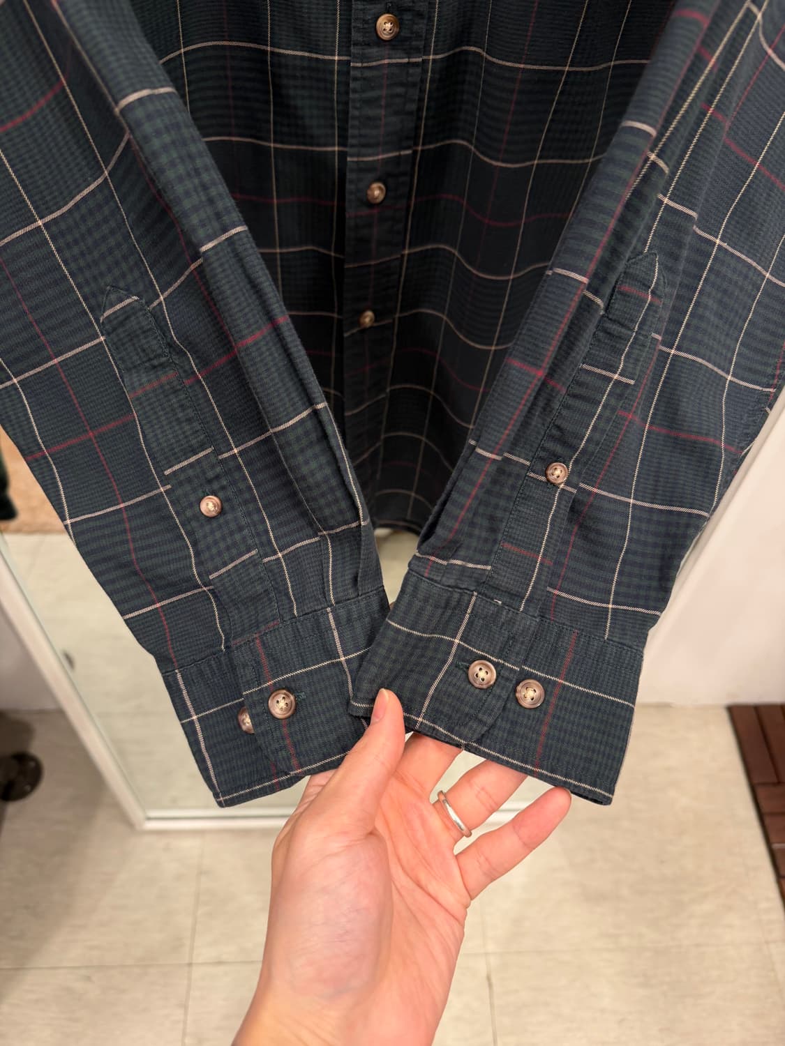 00s Brooks Brothers 브룩스 브라더스 스포츠 체크 셔츠 상품이미지4