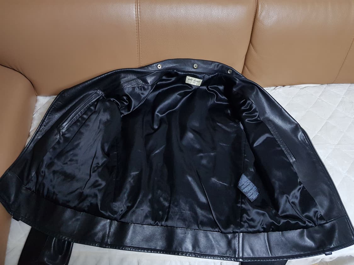생로랑 램스킨 L01 라이더 자켓 블랙 상품이미지7
