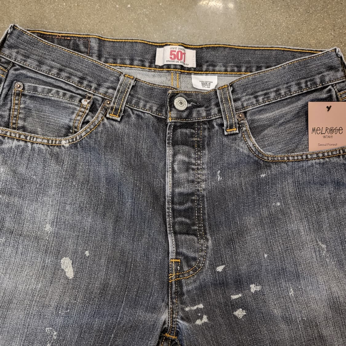 Levi's 오리지널 리바이스 501 워싱 데님 상품이미지3