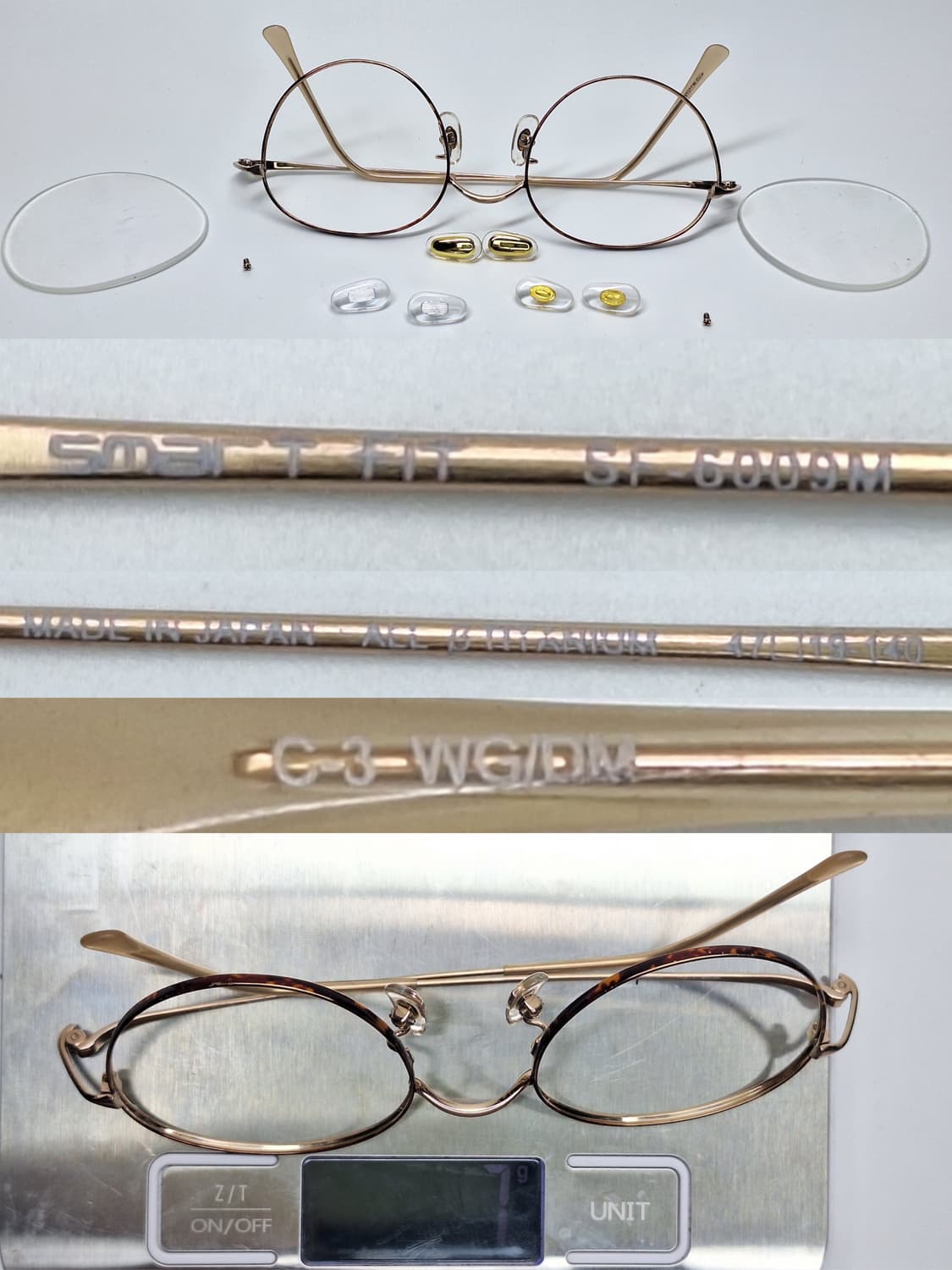 Smart Fit SF-6009M 초경량 고탄성 베타 티타늄 안경테/일본 상품이미지4