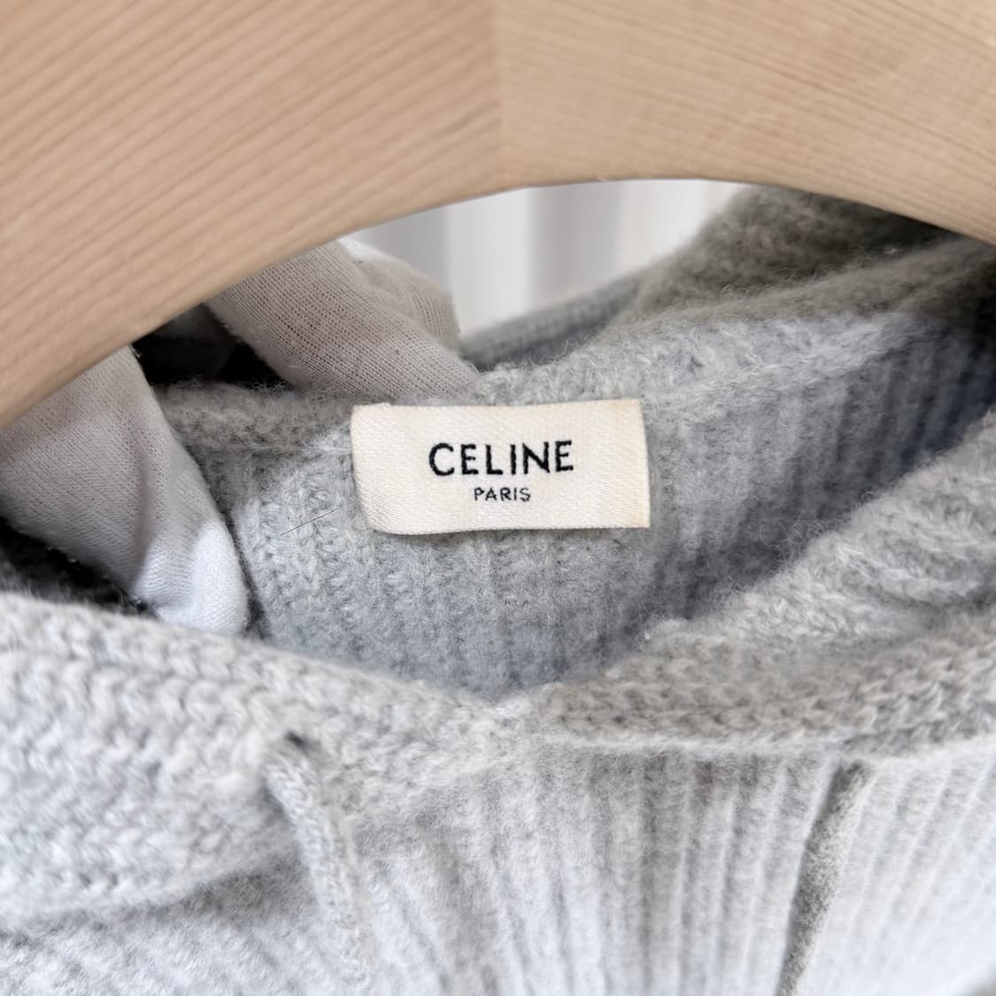 (A+/XL) / 셀린느 울리브드 그레이 니트 후드 상품이미지5