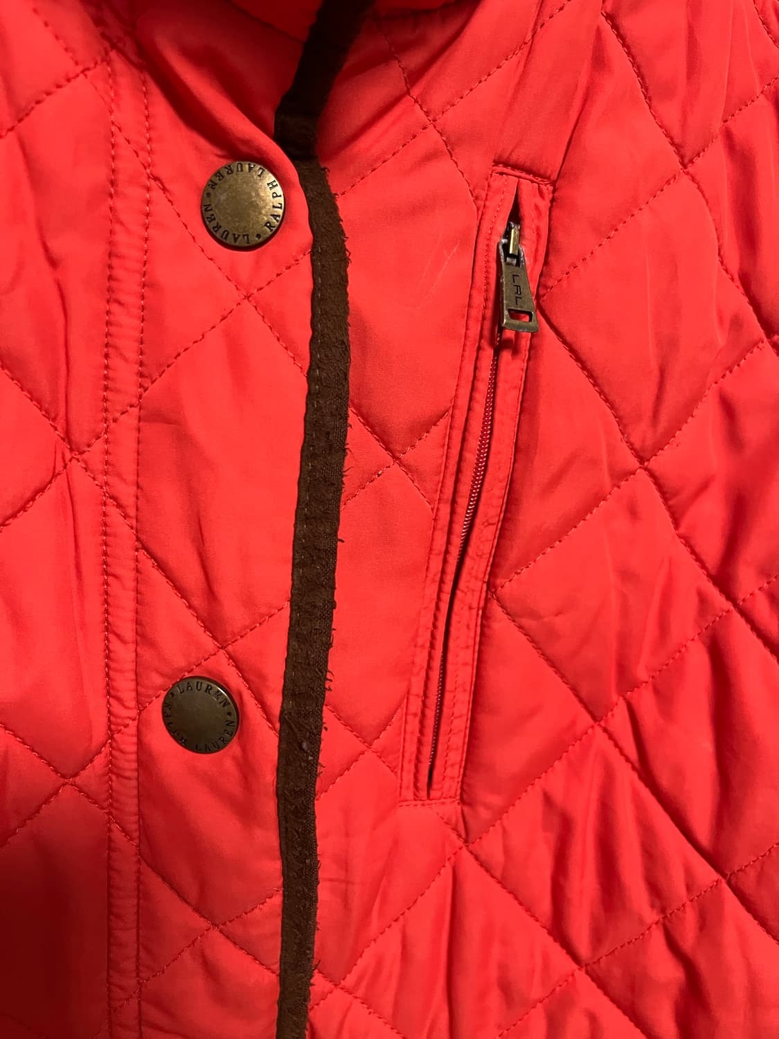 랄프로렌 퀼팅 조끼 레드 상품이미지2