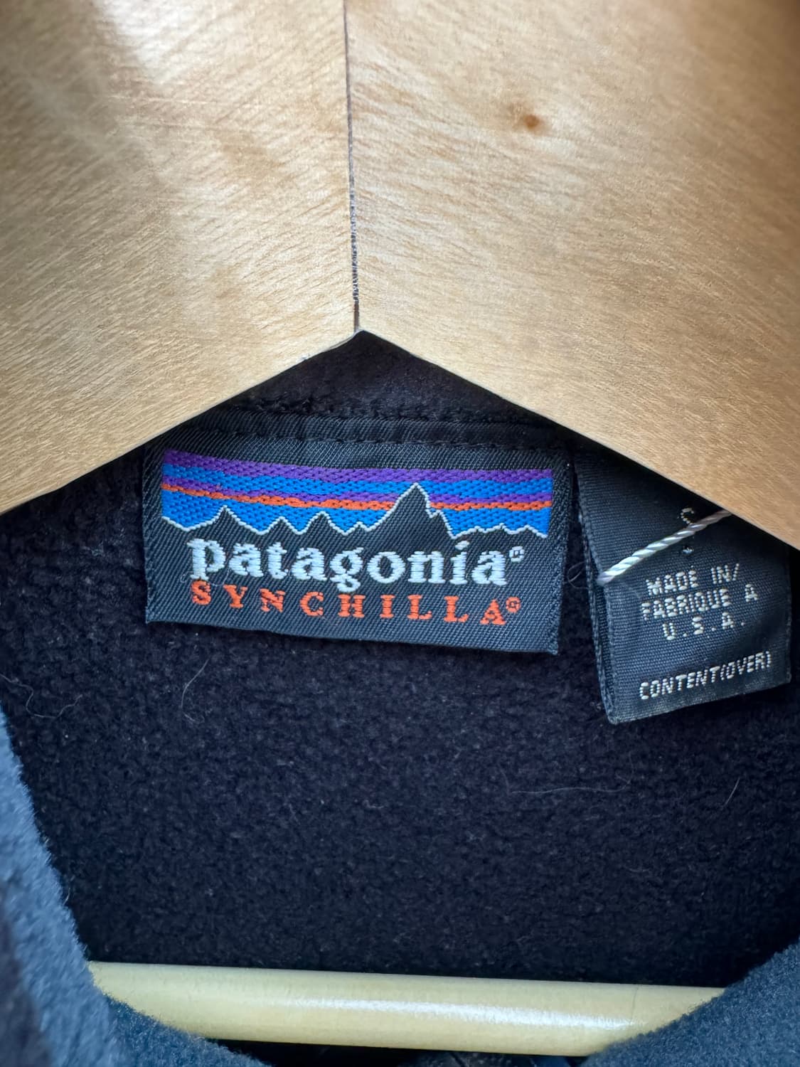 90s 파타고니아 usa 신칠라 플리스 후리스 베스트 조끼 블랙 상품이미지6