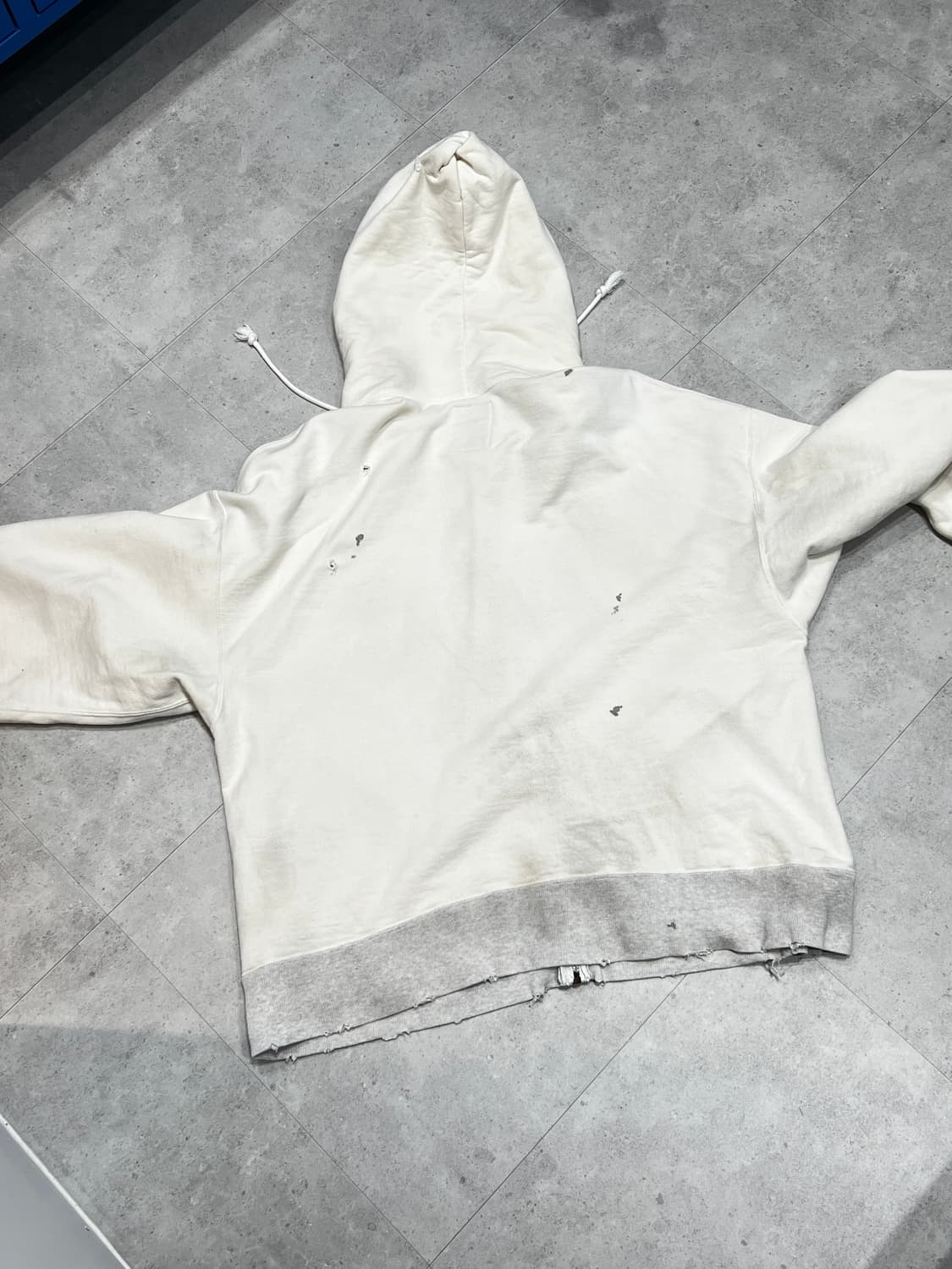 Bowwow 데미지 후디 집업 XL 상품이미지6