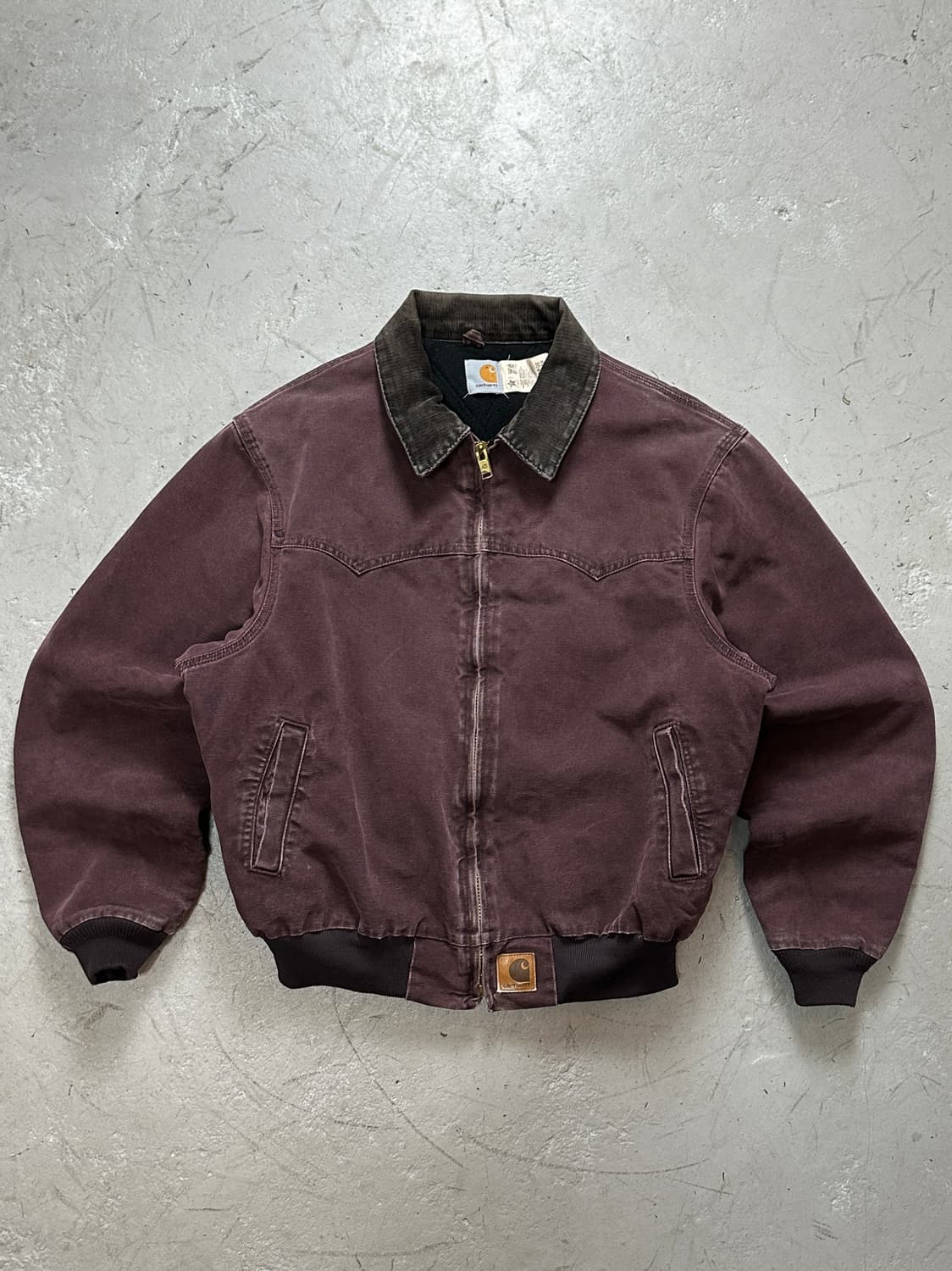 90’s USA Made 칼하트 J14 BRG 칼하트 버건디 디트로이트 상품이미지1