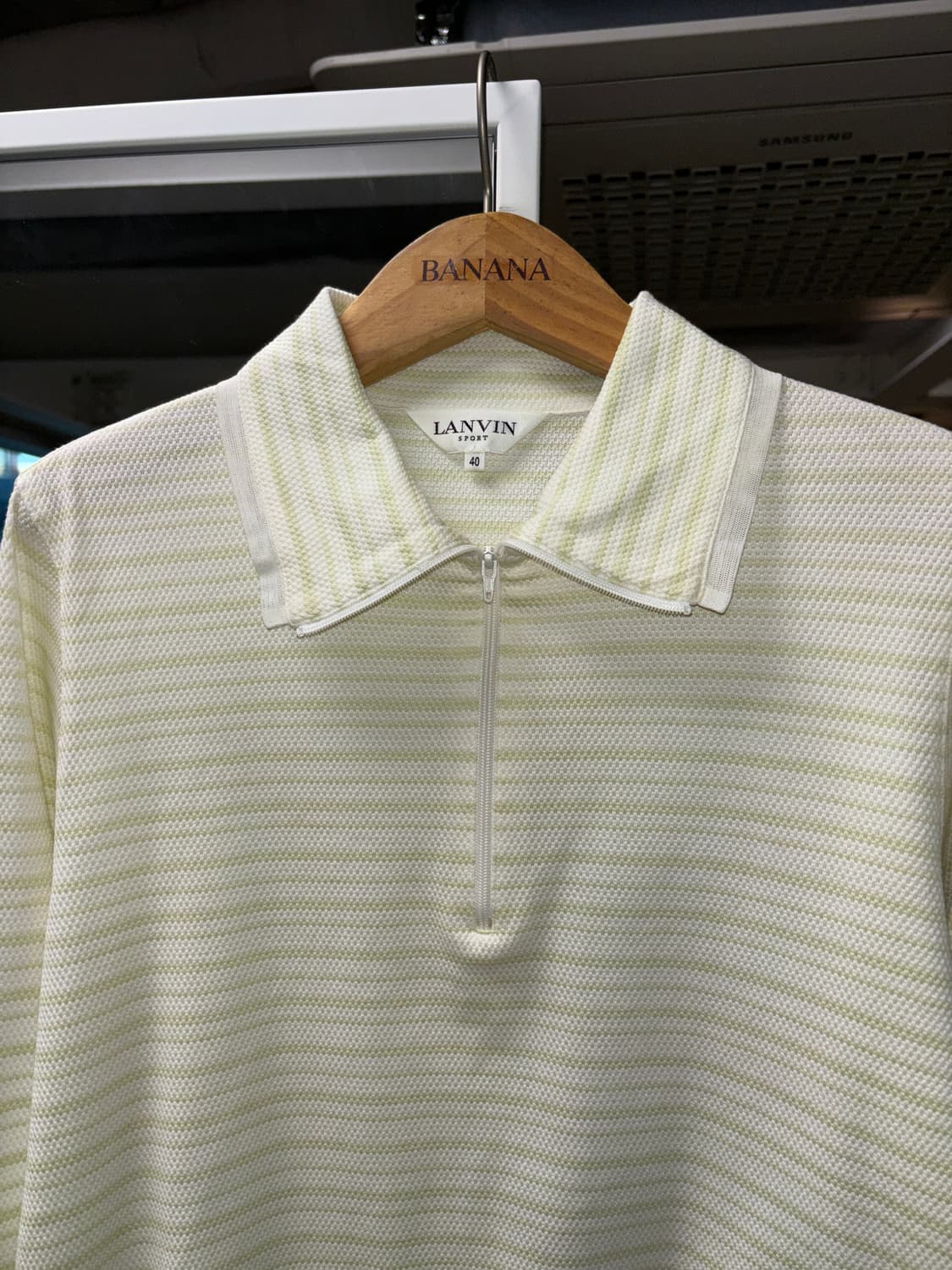 랑방 스포츠 스트라이프 하프집업 롱슬리브 상품이미지3