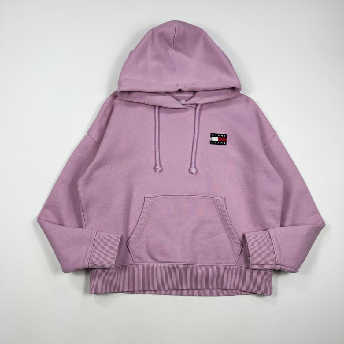 타미힐피거 플래그 핑크 크롭 후드티 (S 여성추천) 상품이미지2