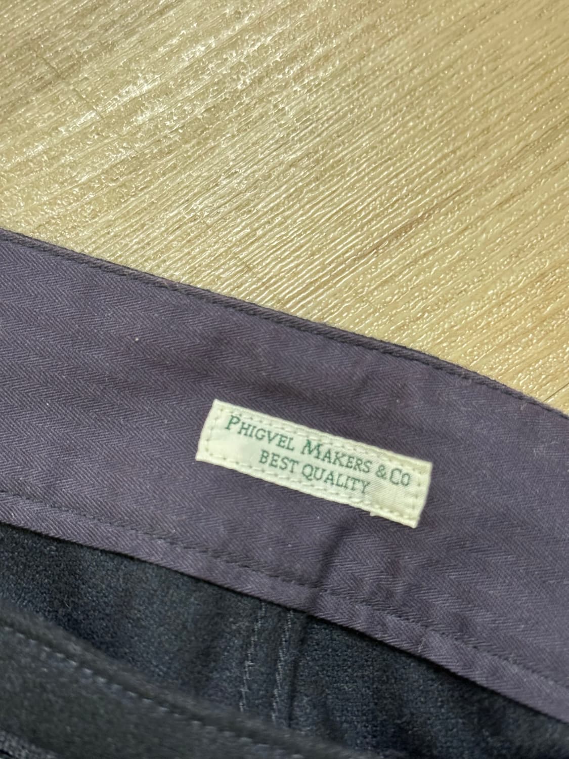 새상품 phigvel 다크네이비 울 트라우져 상품이미지6