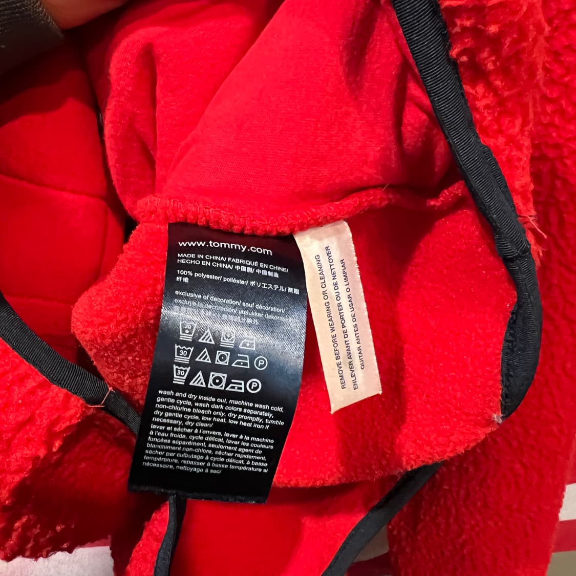 타미힐피거 후리스 집업 상품이미지4