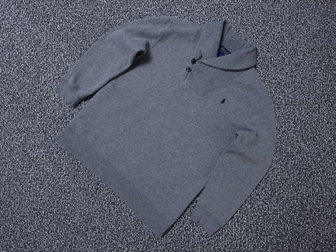 [무료배송][120]폴로 키즈 기모 숄카라 긴팔티 상품이미지3