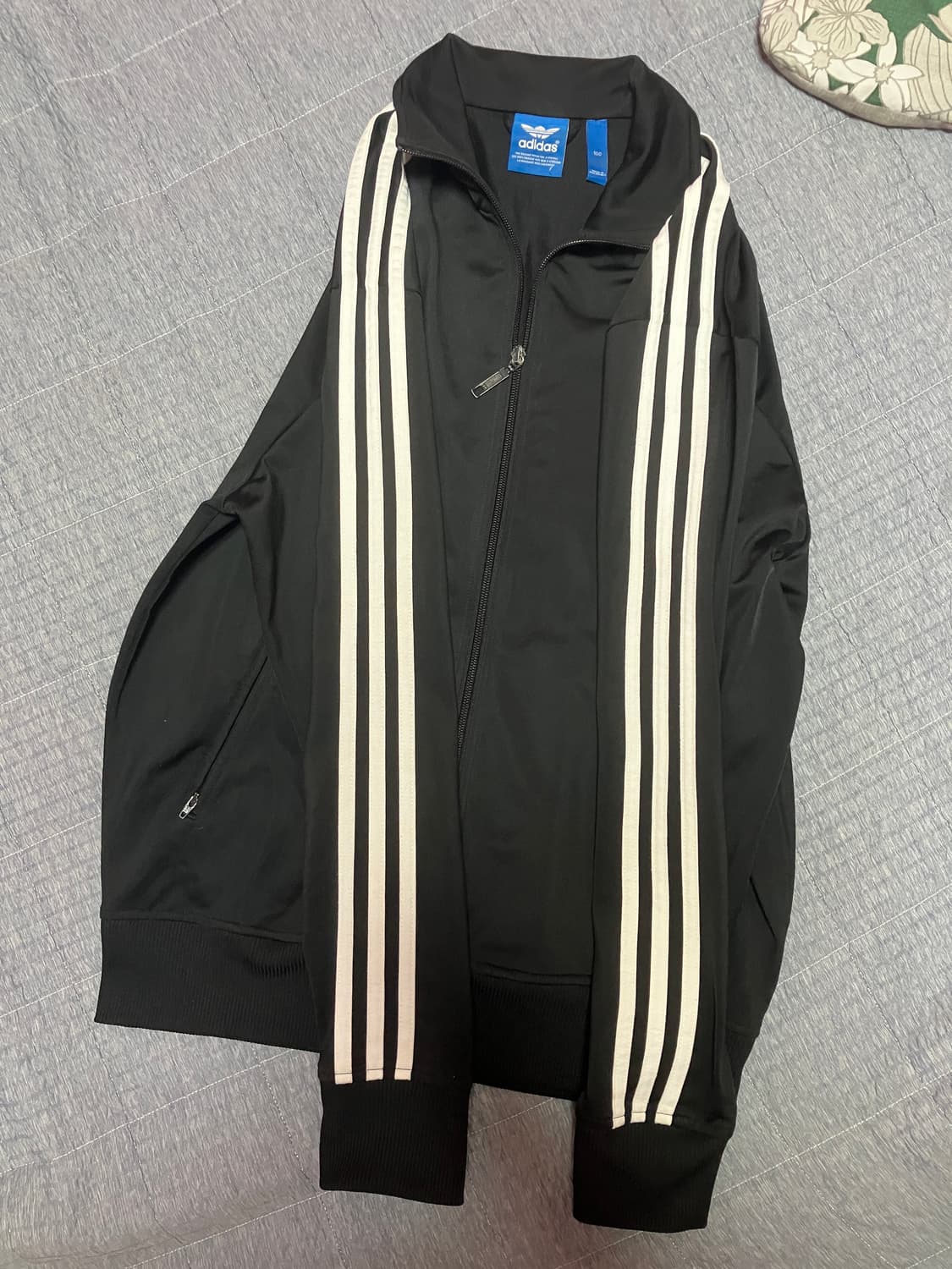 아디다스 구 파이어버드 파버 트랙탑 져지 검흰 블랙 100 상품이미지3