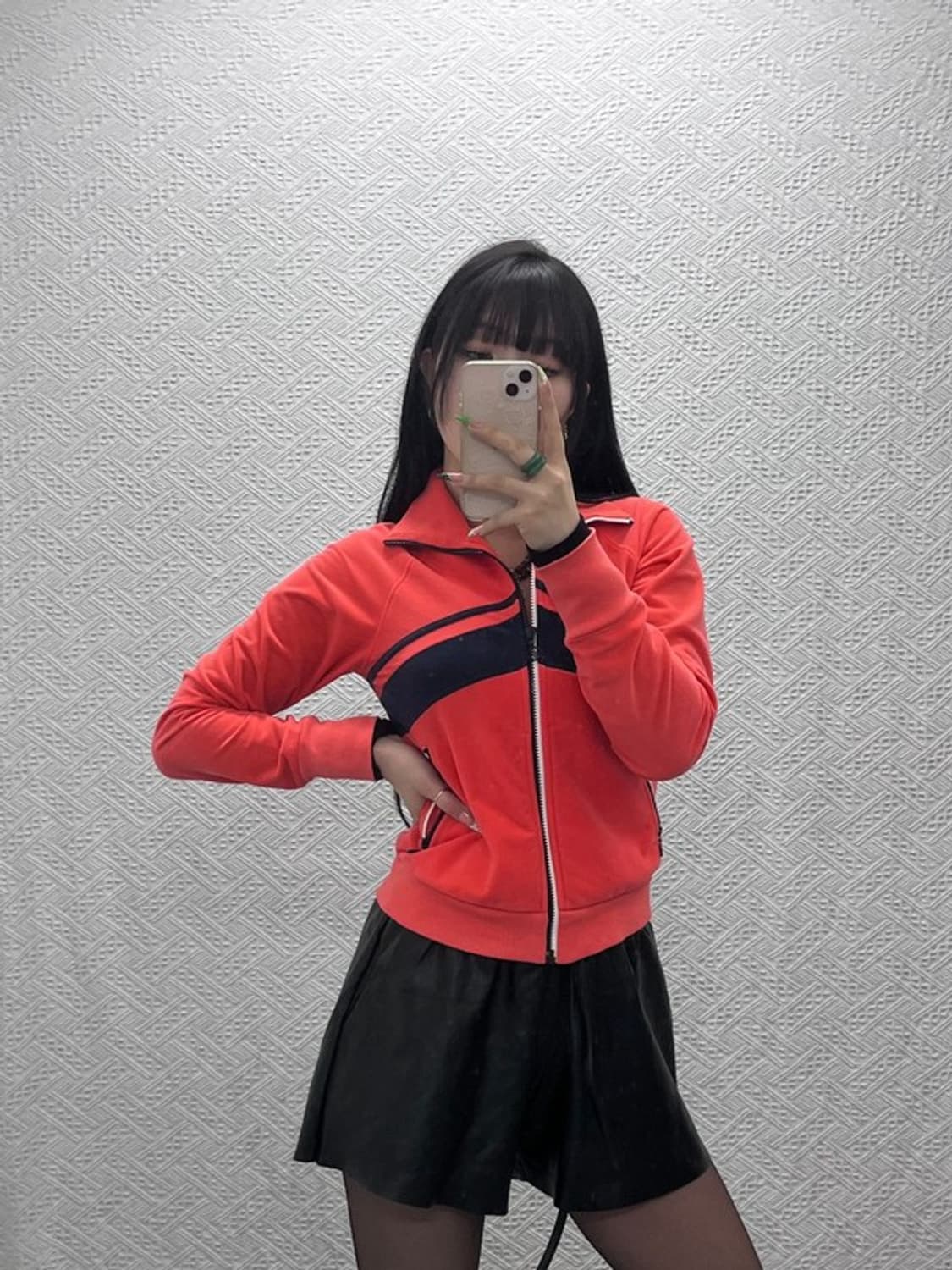 아디다스 희귀 레트로 키치 더블컬러로고 벨벳 집업 M C09269 상품이미지1