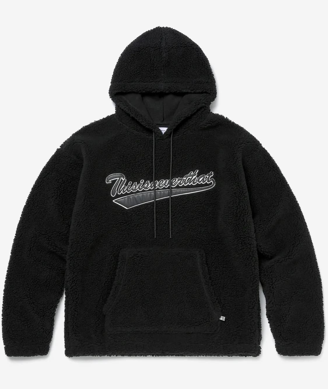 디네댓 후리스 후드티 Sherpa Fleece Hoodie Black 상품이미지2