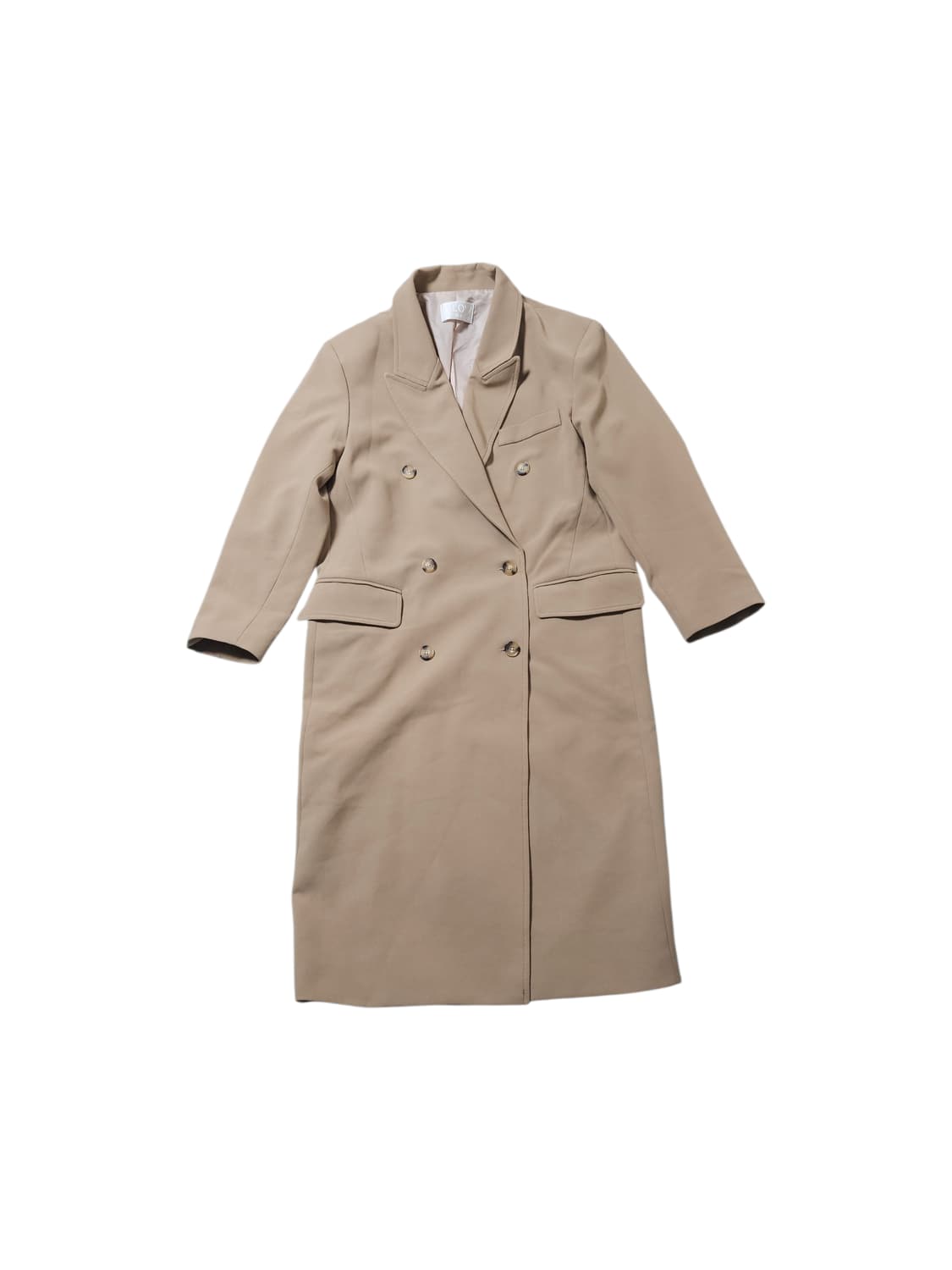 슬로우가먼츠 베이지 더블코트 F 상품이미지1