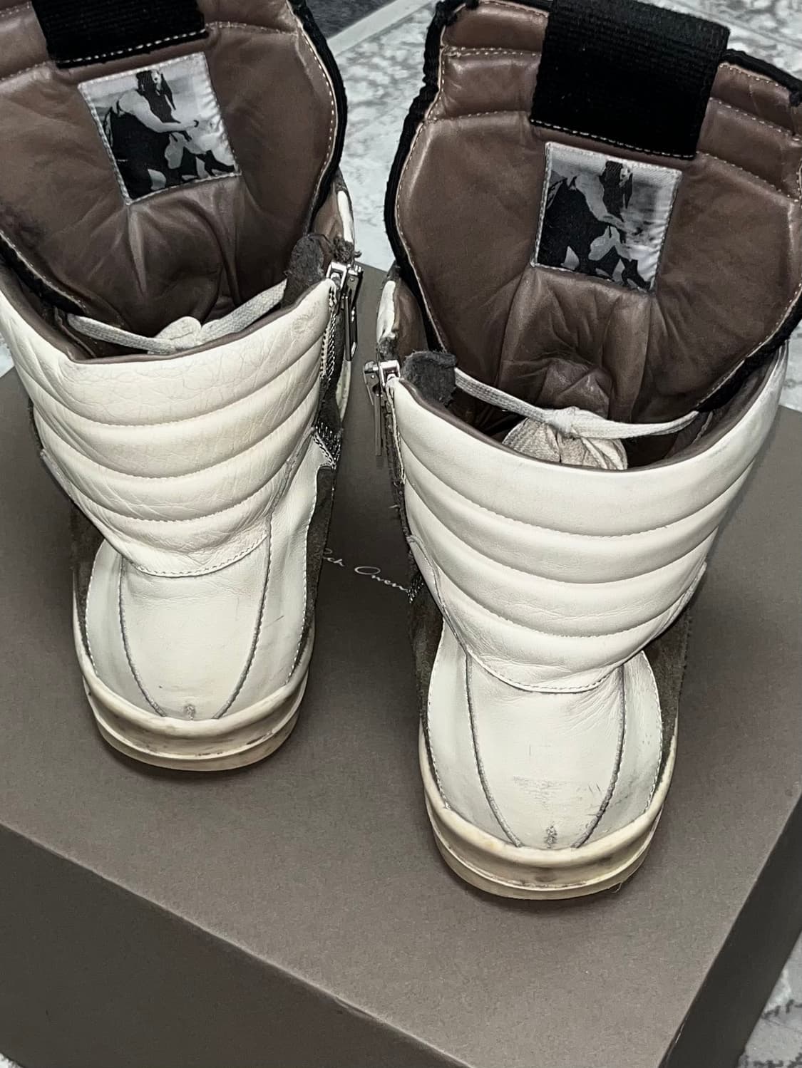 RICK OWENS GEOBASKET SUEDE HIGH TOP 상품이미지3