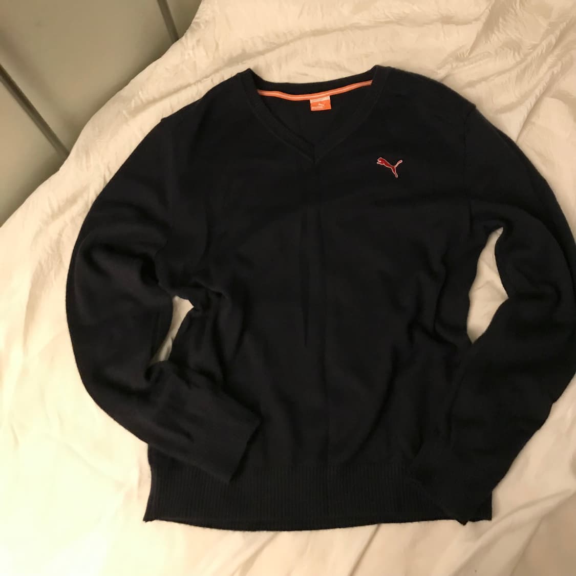 Puma 푸마 여리핏 네이비 브이넥 니트 상품이미지3