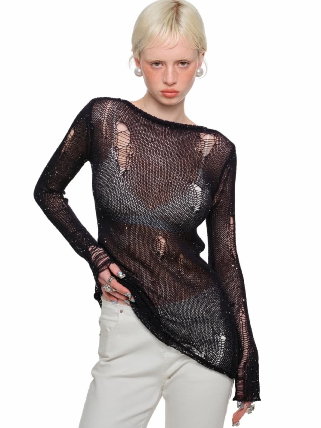 1JINN STUDIO Reversible V-Neck Kardigan 상품이미지5