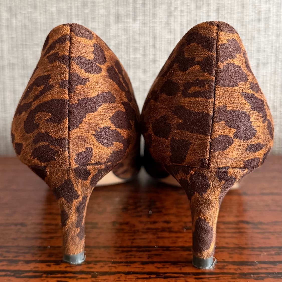 솔밀라노 브라운 레오파드 호피 펌프스 미드힐 구두 슈즈 235 상품이미지7