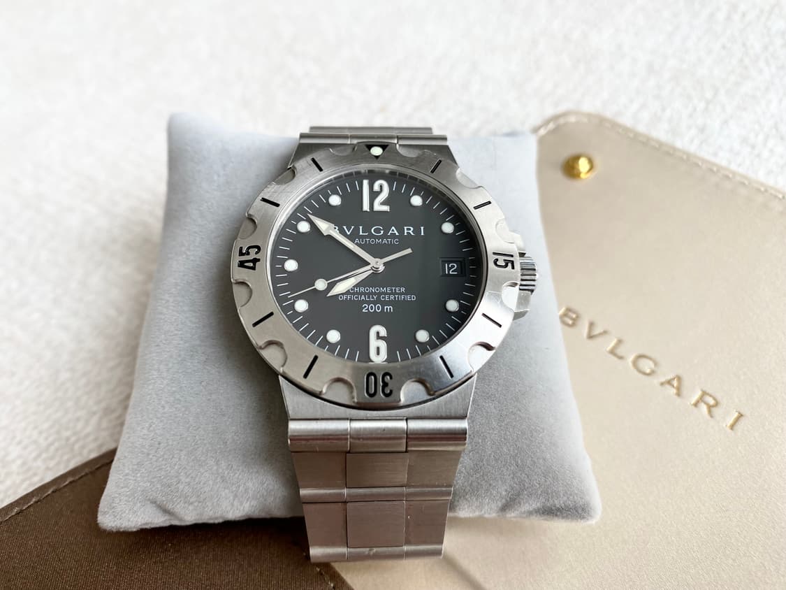 불가리 디아고노 스쿠버 SD38S 오토메틱 38mm 스틸 상품이미지4