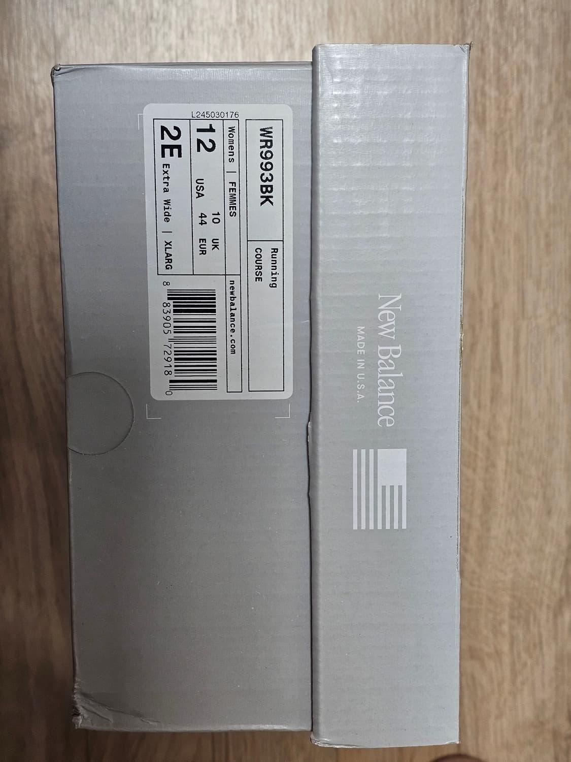 뉴발란스 993 우먼스 블랙 US12 (290mm) 2E 새제품 상품이미지2