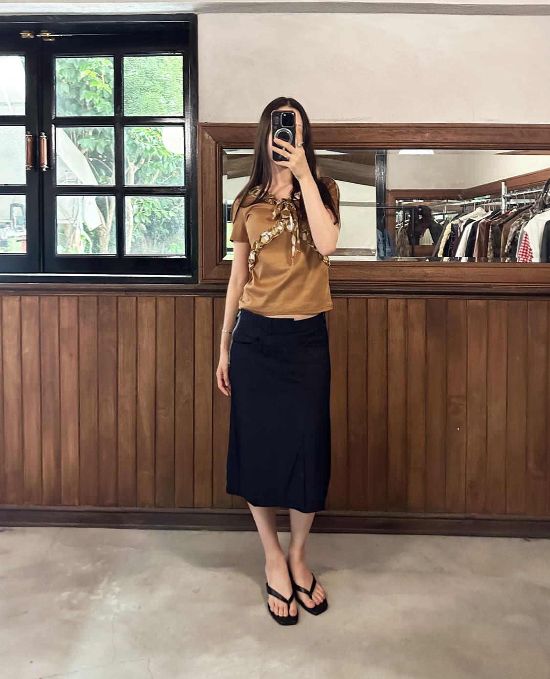COURRÈGES floral ribbon top 상품이미지4