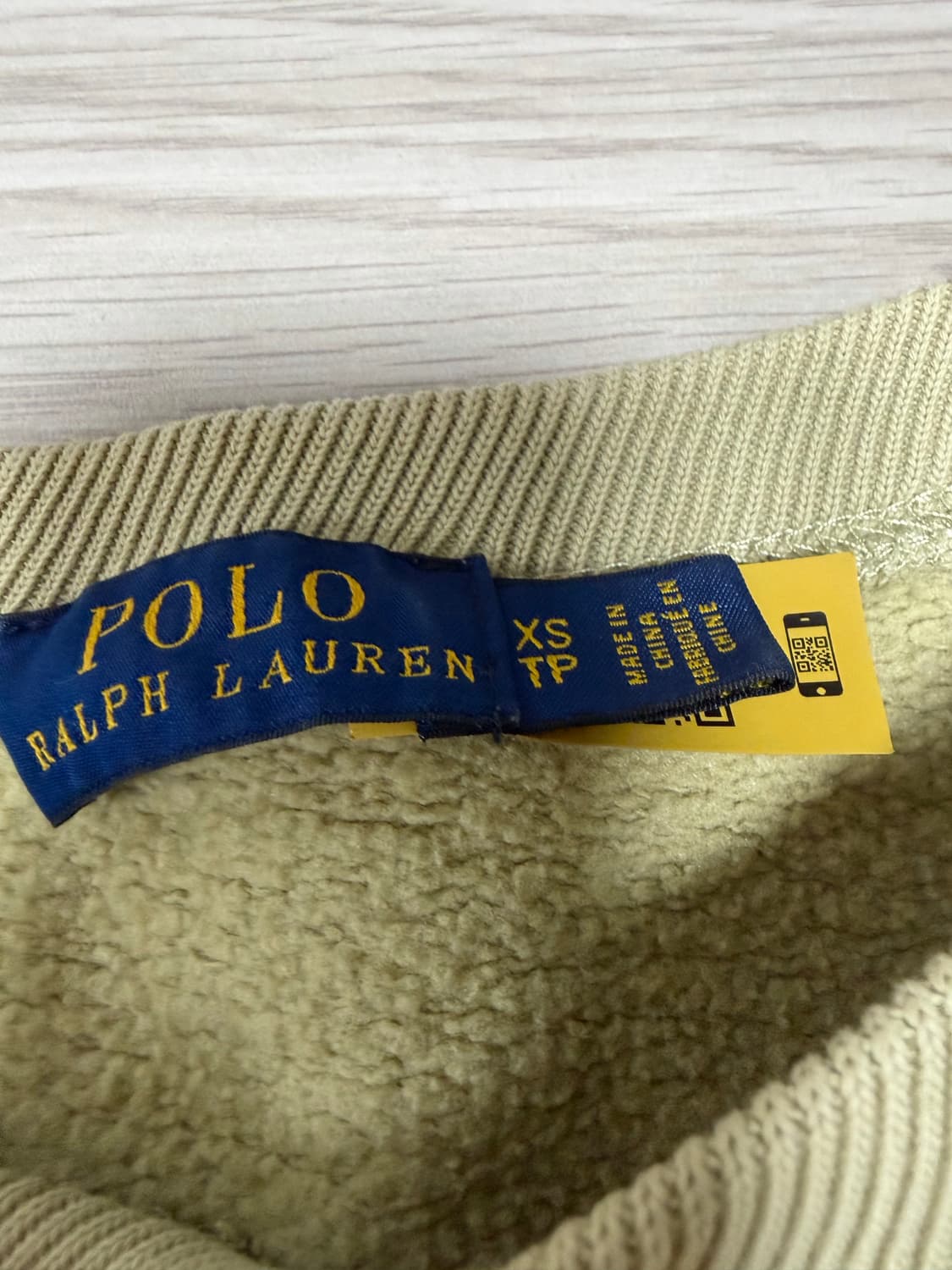 폴로 랄프로렌 올리브 맨투맨 xs (뒷면 프린팅) 상품이미지3