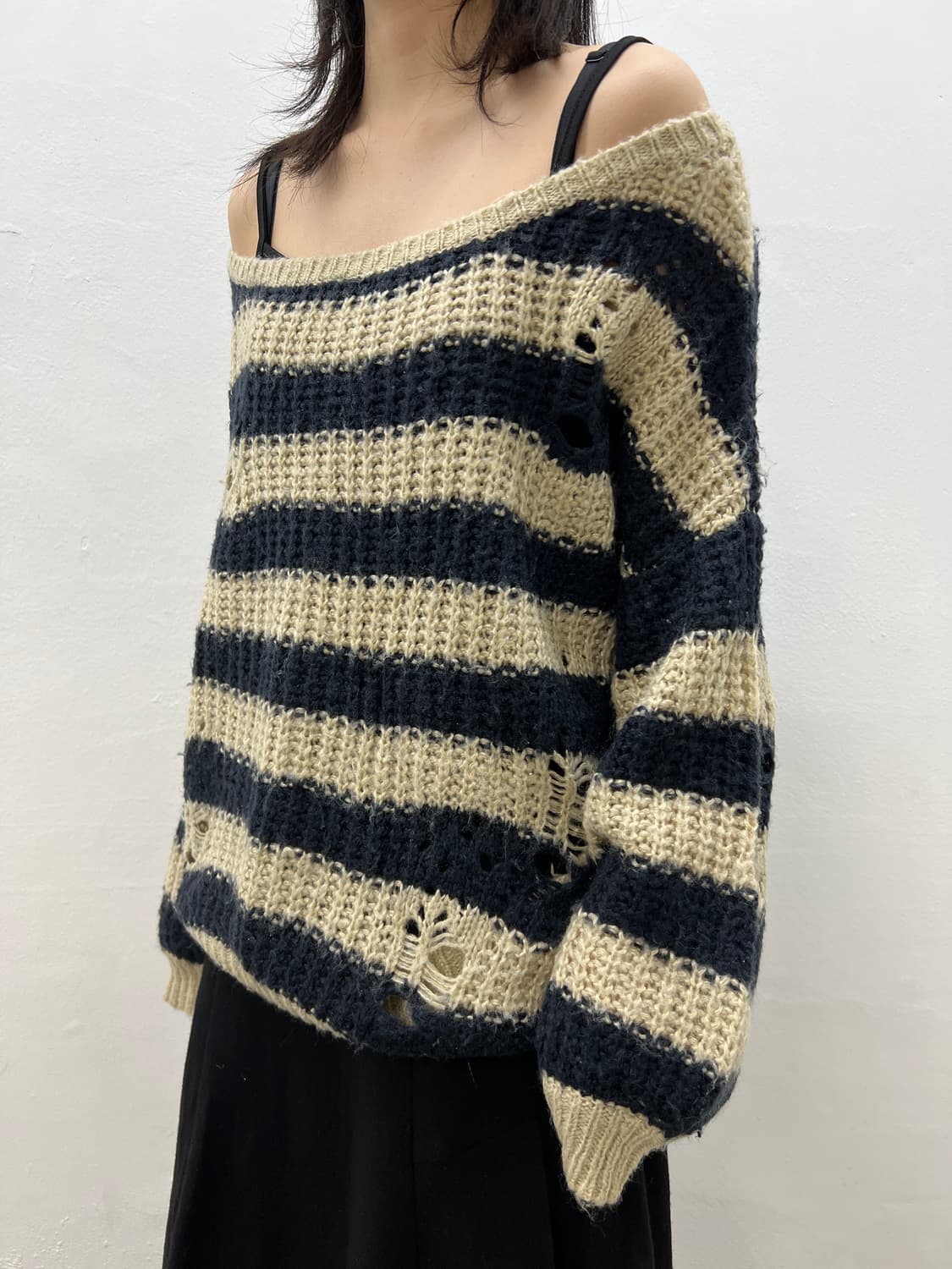 grunge stripe knit 상품이미지2