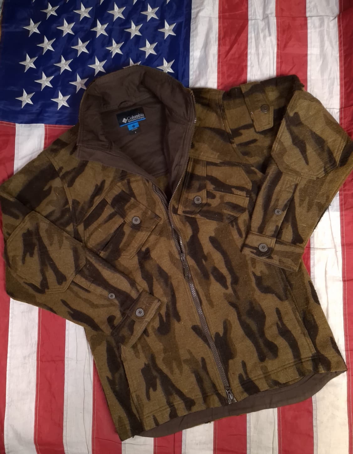 오리지날 컬럼비아 PHG 울 카모 자켓 상품이미지1