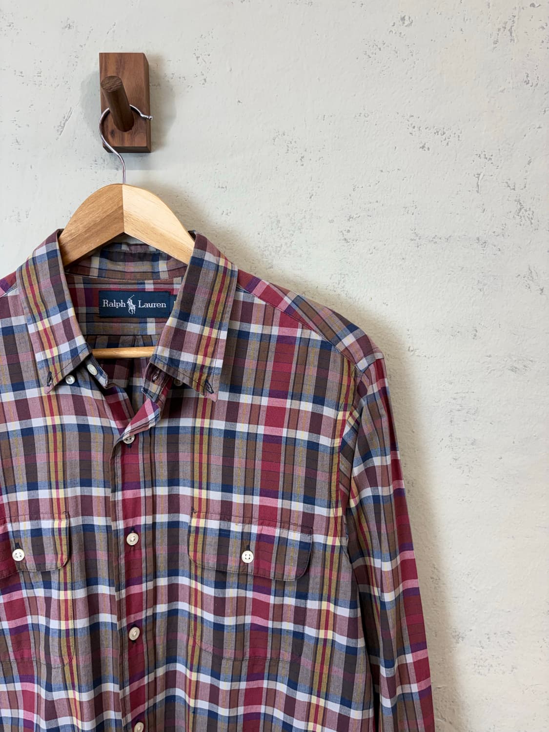 폴로랄프로렌 빈티지 투포켓 체크셔츠 상품이미지2
