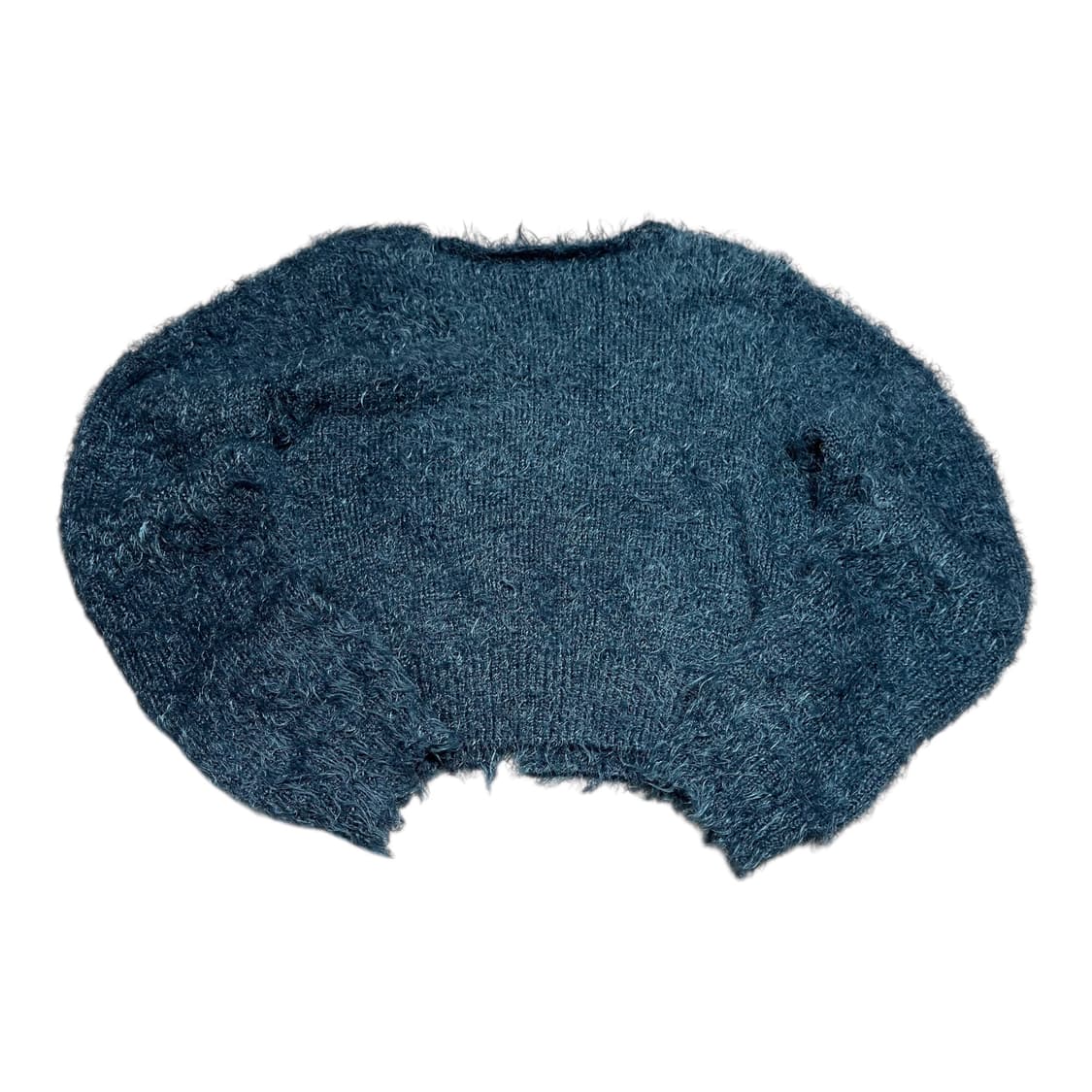 (바배) 에이블리 앙고라 블루 니트 가디건 상품이미지2