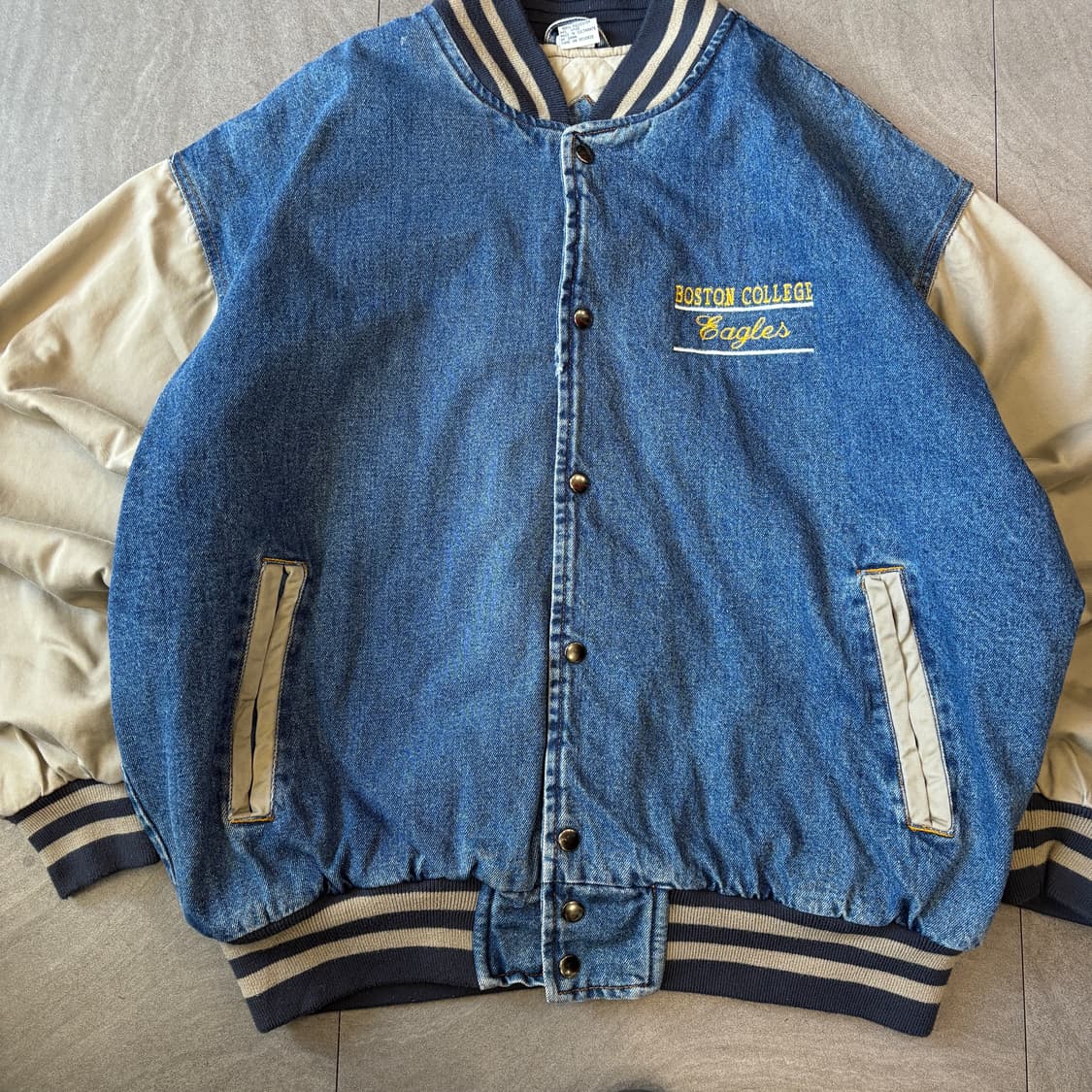 빈티지 데님 베이스볼 자켓 상품이미지4