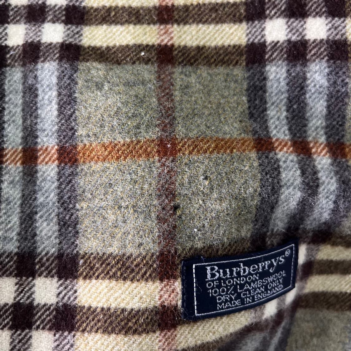 버버리 노바체크 램스울 그린 머플러  상품이미지4