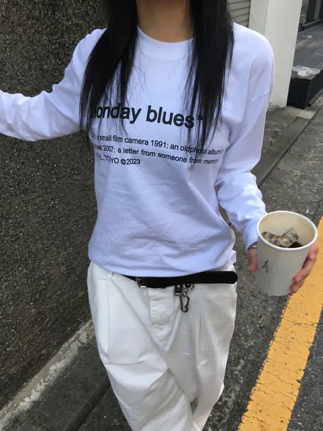 먼데이 슬리브 티셔츠 상품이미지2