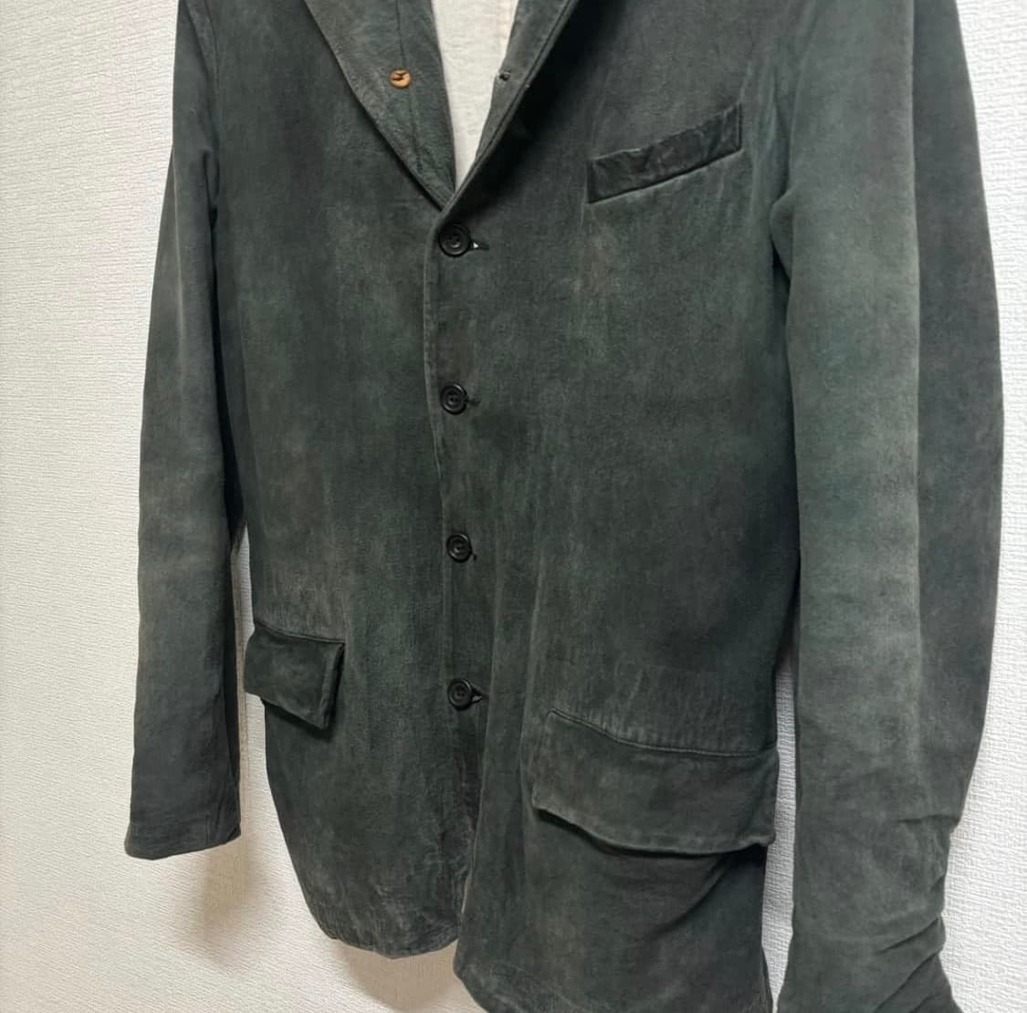 Paul harnden 폴 하든 샤모아 가죽 블레이저 상품이미지3