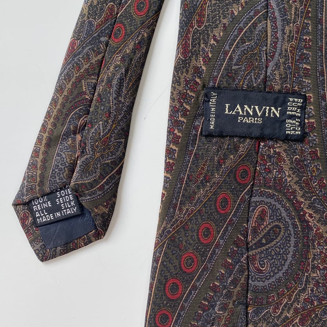 랑방 페이즐리 정품 명품넥타이 (LANVIN) 상품이미지5