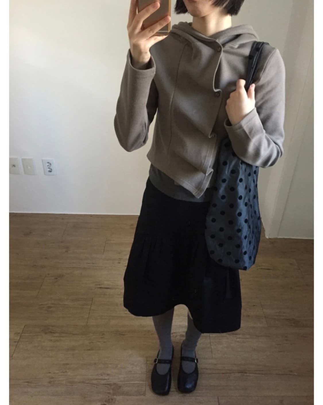 더기 바이어스 버튼 후디 상품이미지3