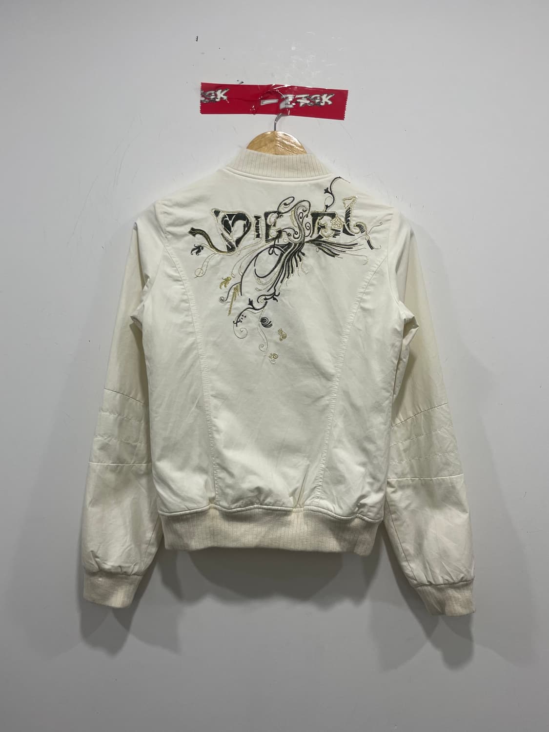 (빈티지)레어 Diesel 디젤 자수 슬림핏 봄버자켓 상품이미지3
