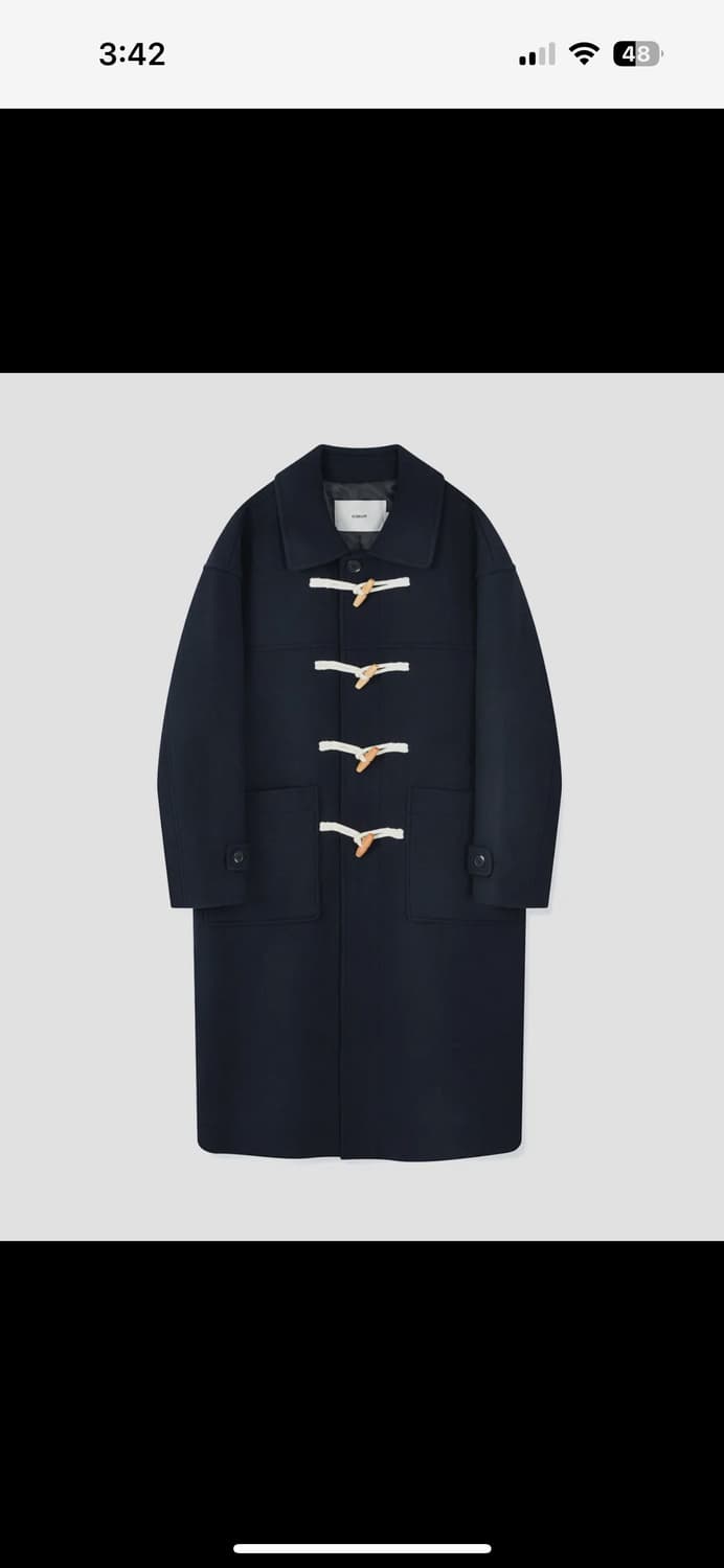 키뮤어 더플코트 네이비 L 상품이미지1