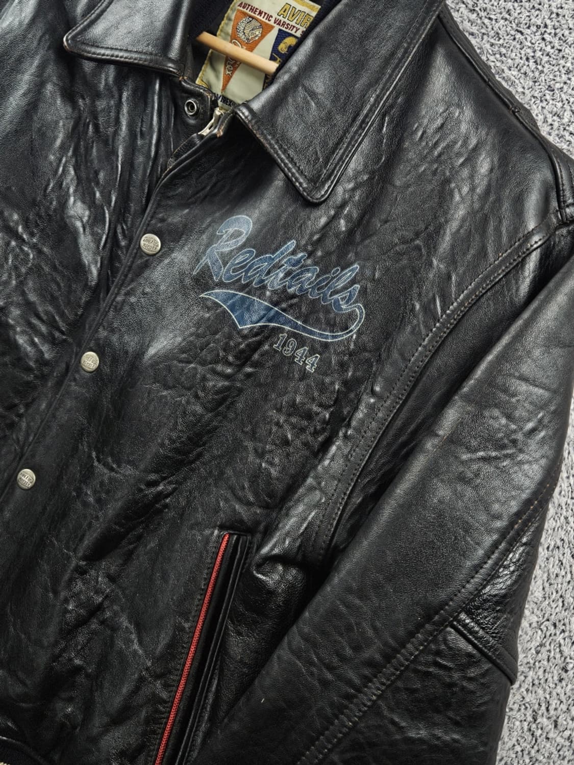 90's 아비렉스 터스키기 레드테일즈 가죽 자켓 ( M ) / 10977 상품이미지5