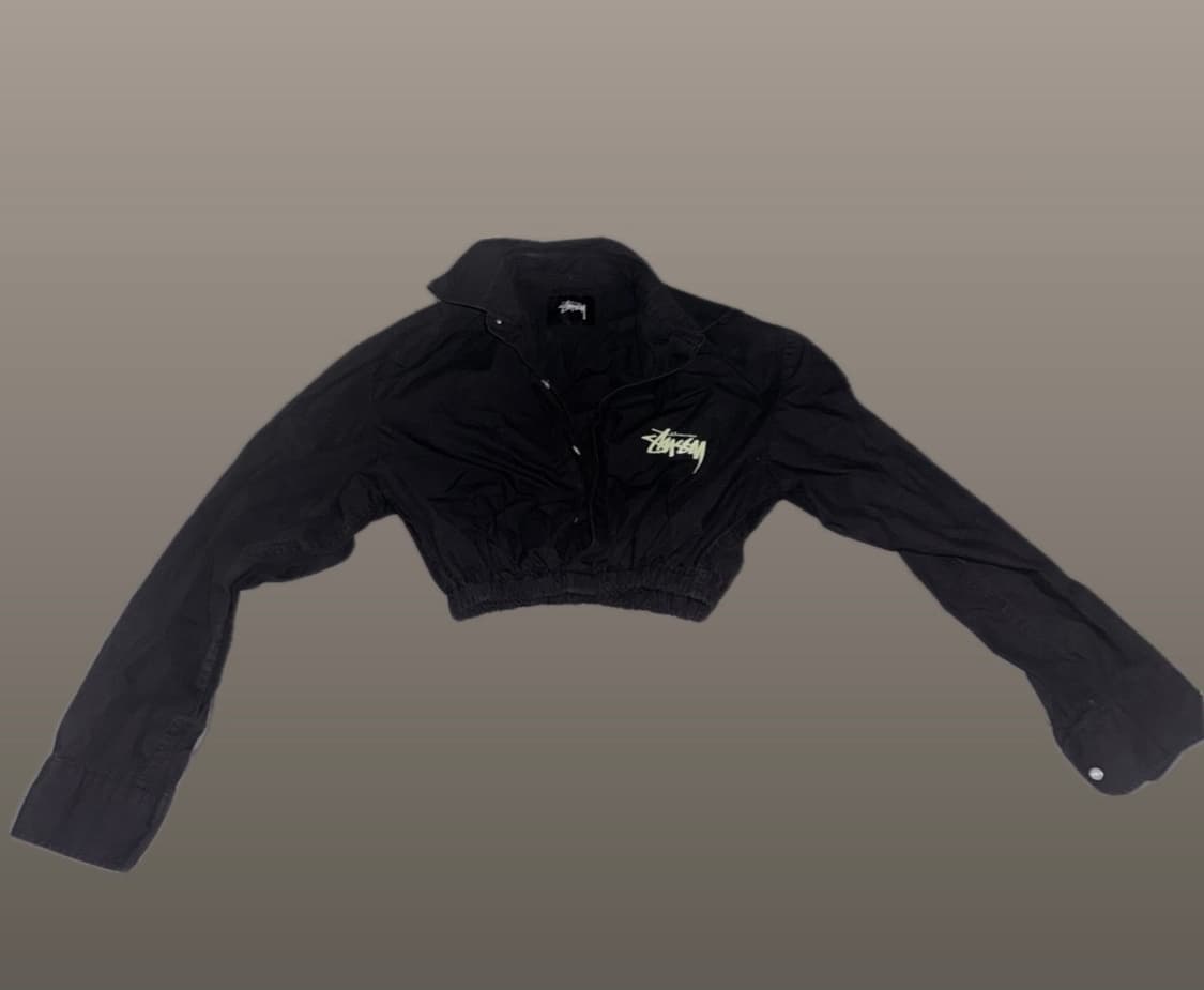 Stussy black crop shirt 상품이미지1