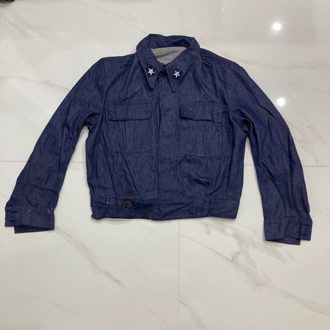 70s 이탈리아군 데님 배틀드레스 자켓 상품이미지2